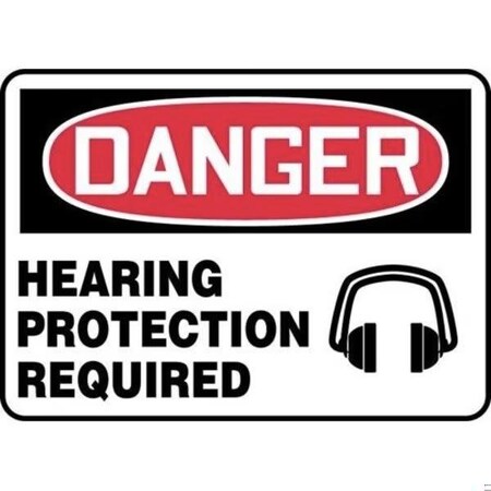 Accuform OSHA DANGER SAFETY SIGN HEARING MPPA023XT MPPA023XT